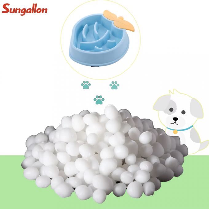 Sungallon Factory Outlet Injection Molding Grade TPE TPR for Pet Folding Bowl Production 0