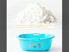 Hypoallergenic Comfortable Easy-Clean for Infant Daily Bathing Baby Bathtubs Recyclable TPE Granules